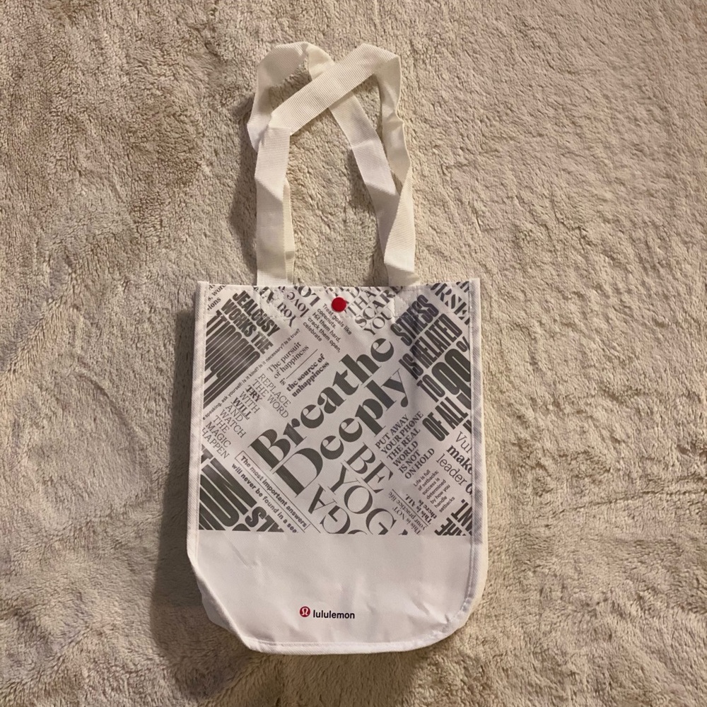 White Lululemon Bag